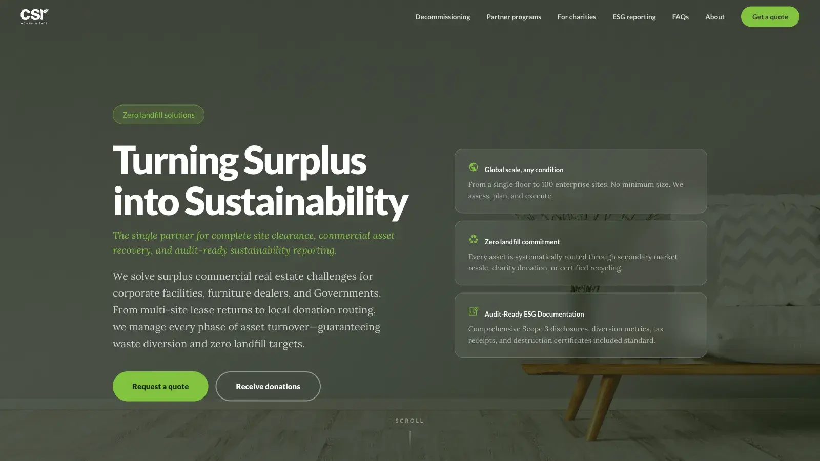 CSR Eco Solutions screenshot